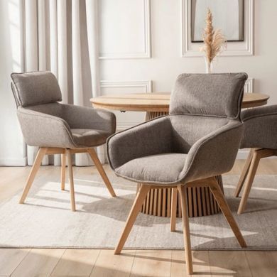 Поворотный стул MEBEL ELITE DIAS коричневый