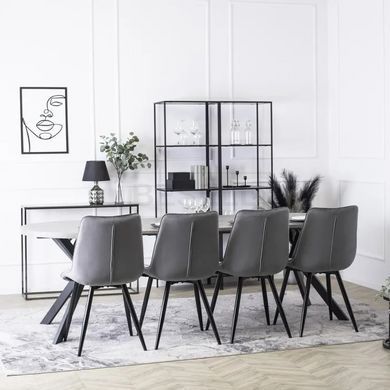 Стілець RIO Velvet  Mebel Elite Сірий жива фотографія