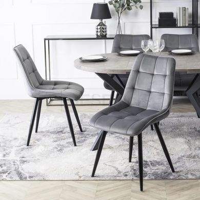 Стілець RIO Velvet  Mebel Elite Сірий жива фотографія