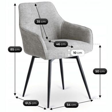 Стул PALMA Mebel Elite Серый реальная фотография