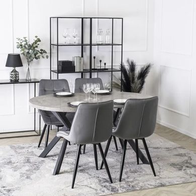 Стілець RIO Velvet  Mebel Elite Сірий жива фотографія