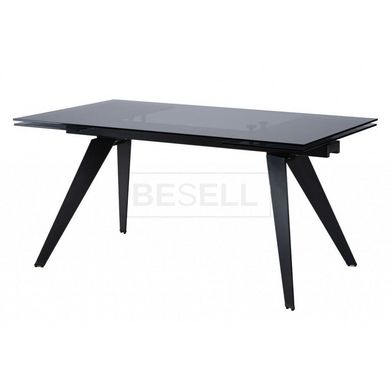 Стол Обеденный KEEN GLASSY 160-240 см Concepto Черный / Black реальная фотография