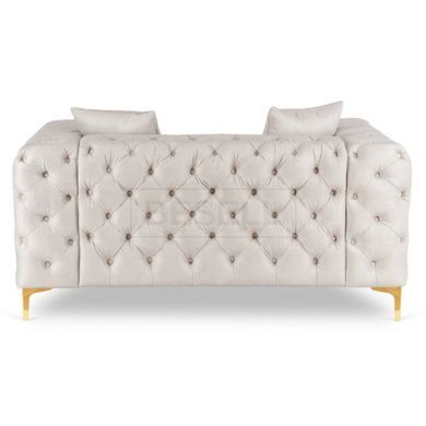 Двухместный диван  SORRENTO 2S Mebel Elite из кремового велюра