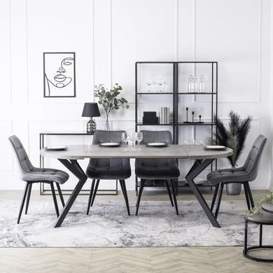 Стілець RIO Velvet  Mebel Elite Сірий жива фотографія