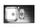 Двойная кухонная мойка GLASSIX 20 Alveus 86x50x18 Черный
