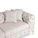 Двухместный диван  SORRENTO 2S Mebel Elite из кремового велюра