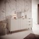 Комод Perfect Home Ланте / Lante 2-дверний з 3 шухлядами і чорними ніжками 2D3S/163 Беж жива фотографія