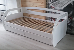 Кровать Бавария с Ящиками Микс Мебель 120х200 Белый