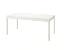Стол Обеденный Раскладной EKEDALEN IKEA 180/240/90 Белый реальная фотография