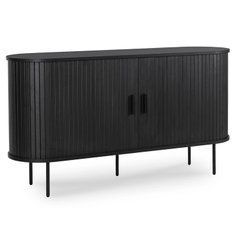 Комод MEBEL ELITE NATE Черный реальная фотография
