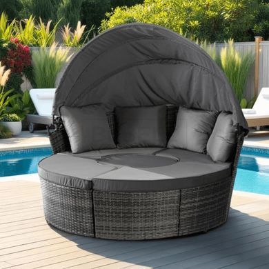 Садовий комплект CALIFORNIA Mebel Elite Сірий/техноротанг