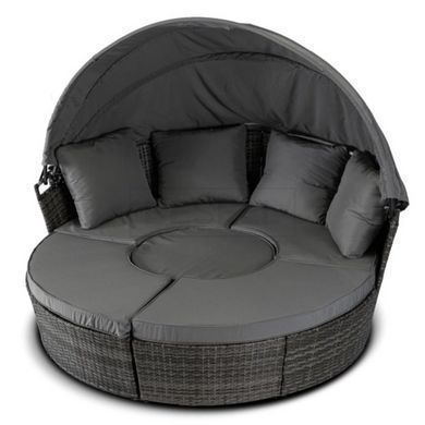 Садовий комплект CALIFORNIA Mebel Elite Сірий/техноротанг