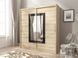 Шафа-купе Perfect Home Вікі II / Wiki II 200 2-дверна з дзеркалом Дуб сонома жива фотографія