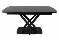 Стол раскладной INFINITY BLACK MARBLE Concepto 140(200)х90см Керамика Черный реальная фотография