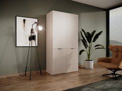 Шафа для одягу Perfect Home Сендбокс / Sandbox NOVA 2-дверна Беж пісочний жива фотографія