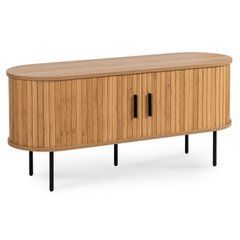 ТВ Тумба MEBEL ELITE TRISH 120 Дуб реальная фотография
