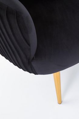 Крісло CROWN Velvet Halmar Чорний