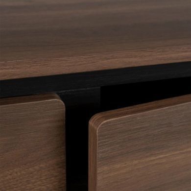 Комод с тремя дверями BECK Mebel Elite  160 Орех реальная фотография