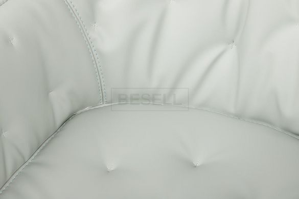 Кресло VIENA Nicolas Экокожа / Светло-серый реальная фотография