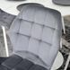 Стілець оксамитовий MEBEL ELITE LUCKY Velvet, Сірий / Білий