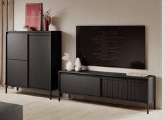 Стенка Perfect Home Сенсо / Senso D Черный реальная фотография