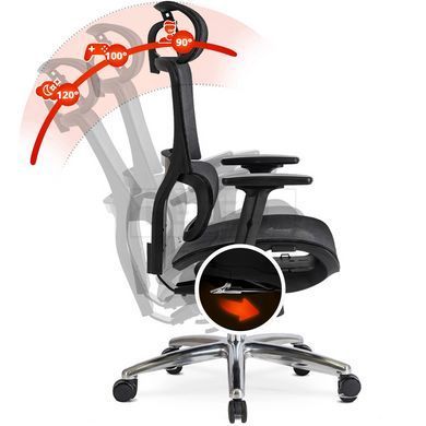 Стілець офісний поворотний MEBEL ELITE ROYAL Чорний жива фотографія
