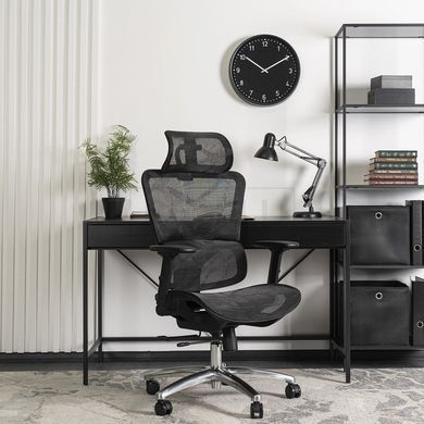 Стілець офісний поворотний MEBEL ELITE ROYAL Чорний жива фотографія