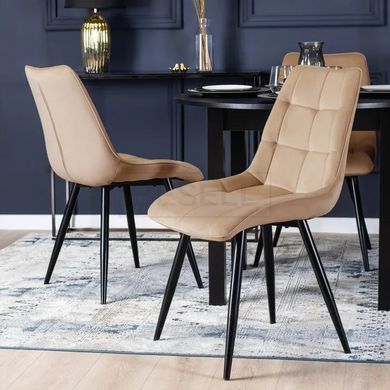 Стілець RIO Velvet Mebel Elite Бежевий жива фотографія