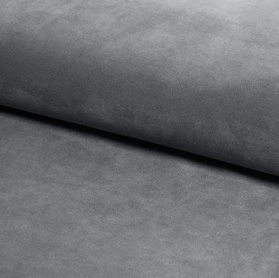 Кровать AZURRO Velvet Signal 140x200 Серый реальная фотография