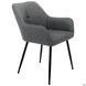 Крісло Ariel чорний/тканина темно-сіра