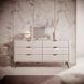 Комод Perfect Home Ланте / Lante з 6 шухлядами і чорними ніжками 6S/163 Беж жива фотографія