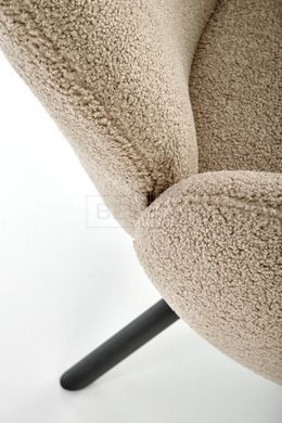 Кресло поворотное K-498 Букле Halmar Бежевый реальная фотография