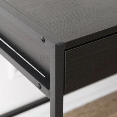 Письменный стол ALLY  Mebel Elite 123 см Черный реальная фотография