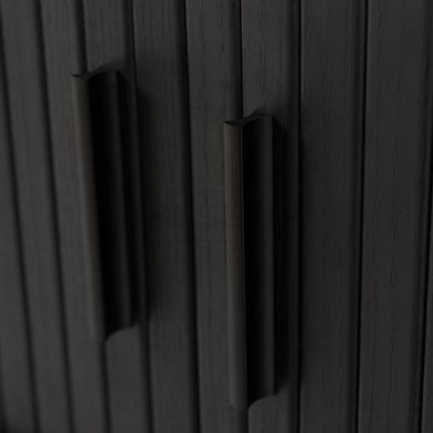 ТВ Тумба MEBEL ELITE TRISH 120 Чорний жива фотографія