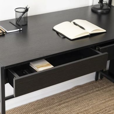 Письменный стол ALLY  Mebel Elite 123 см Черный реальная фотография