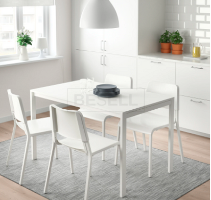 Стол обеденный MELLTORP IKEA 125х75 Белый реальная фотография