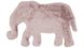 Пушистый Ковер Lovely Kids Arhome в форме Слона 60х90 Розовый реальная фотография