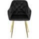 Стул RAYA Velvet Mebel Elite черный / золотой