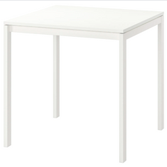 Стіл Обідній MELLTORP IKEA 75х75 Білий жива фотографія
