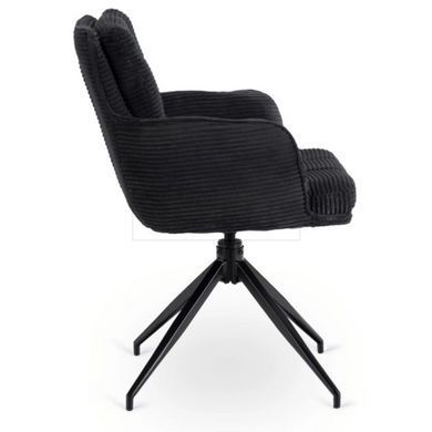 Поворотний стілець AKITA Mebel Elite Чорний/вельвет жива фотографія