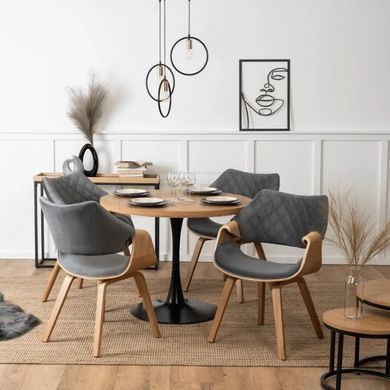 Стілець LUISE Velvet Mebel Elite Сірий жива фотографія