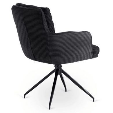 Поворотний стілець AKITA Mebel Elite Чорний/вельвет жива фотографія