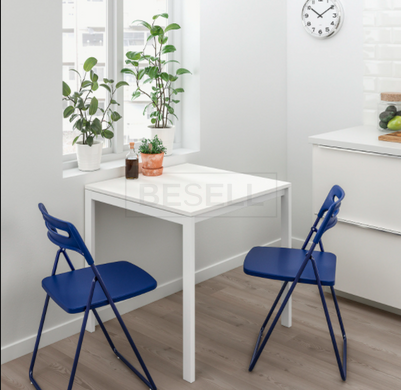 Стол обеденный MELLTORP IKEA 75х75 Белый реальная фотография