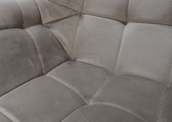 Кресло ELEGANTE Velvet Intarsio Бежевый реальная фотография