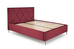 Кровать MODULO W4 VELVET Halmar 160x200 Темно-красный