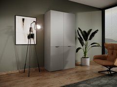 Шафа для одягу Perfect Home Сендбокс / Sandbox NOVA 2-дверна Сірий жива фотографія
