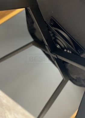 Стілець Поворотний R-63 Vetro Чорний жива фотографія