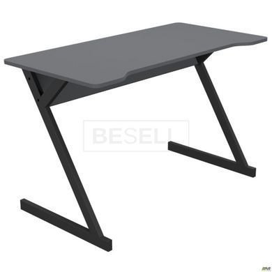 Стол компьютерный Dexter DX1200 (1200х600х750Н) черный графит/Серый Шифер