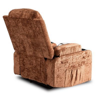 Масажне крісло розкладне BOX Mebel Elite Коричневий / велюр