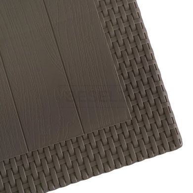 Садовий стіл MEBEL ELITE FARGO 120х69 см, коричневий жива фотографія